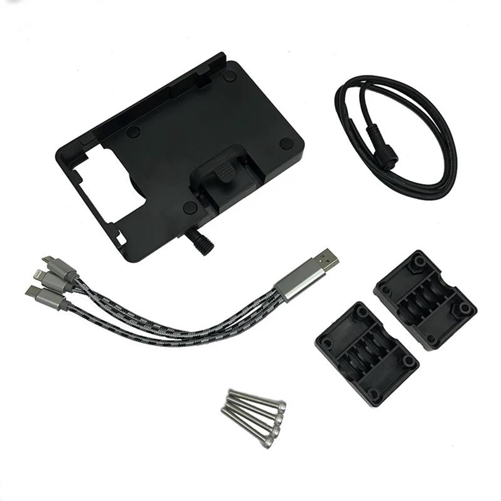 Dtsgcx B Wired Motorbike Accessories Modified Gps Navigation Bracket Support For R1200gs R1250gs F700gs F800gs F750gs F850gs(B Wired)