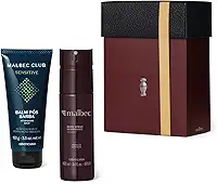 Kit Malbec Cuidados: Body Spray 100ml e Balm Pós Barba 100g