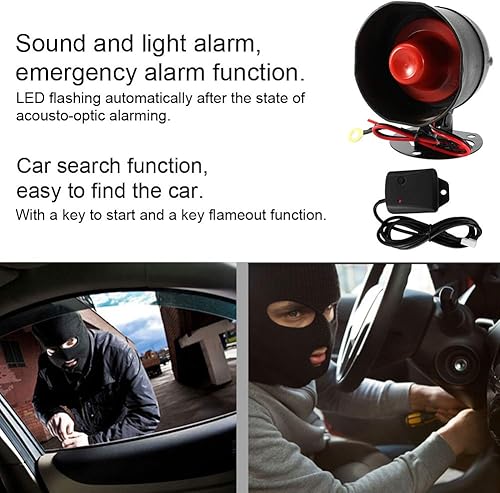 Miniatura 2 de Sistema de alarma de coche con arranque remoto Push to Engine Start Stop Button 12V Universal Start Stop Lock antirrobo