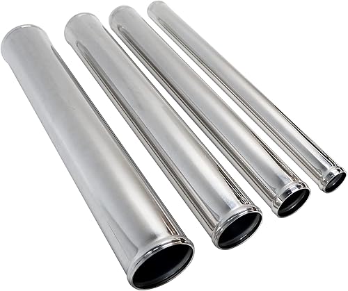 Miniatura 6 de Tubo de aluminio recto pulido, diámetro exterior de 3 pulgadas (2.992 in), longitud de 18.00 pulgadas (17.992 in) Tubo de tubo de entrada de escape