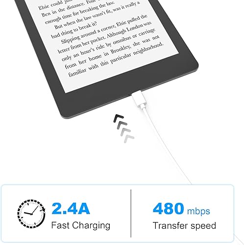 Miniatura 4 de Zosvoses Cable micro USB compatible con lectores electrónicos Kindle antiguos, Paperwhite, Oasis y tabletas Kindle & Fire 2020 y anteriores, Fire HD
