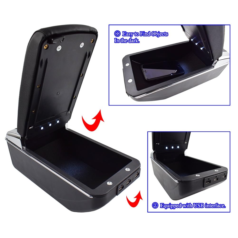 Auto Armsteun Doos Voor Ford Voor Focus 2 Mk2 2005-2011 Armsteun Auto Auto Armsteun Doos Voor Ford Voor Focus 2 Mk2 2005-2011 Armsteun Auto