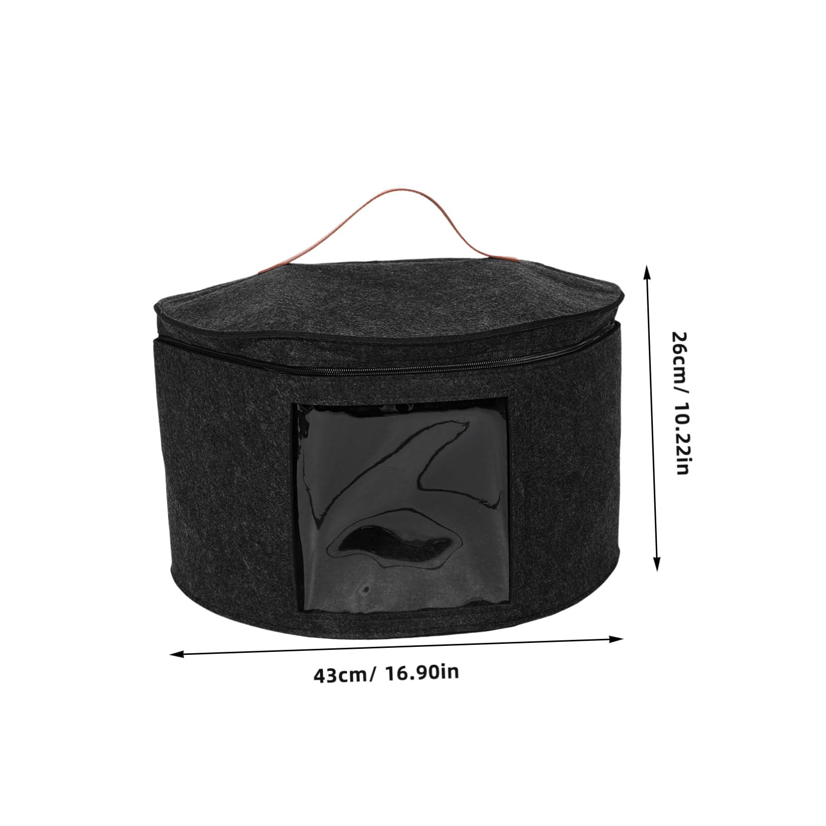 GLEAVI Multi-functional Cap Container Round Hat Storage Case Lid Travel Hat Boxes for Men Women