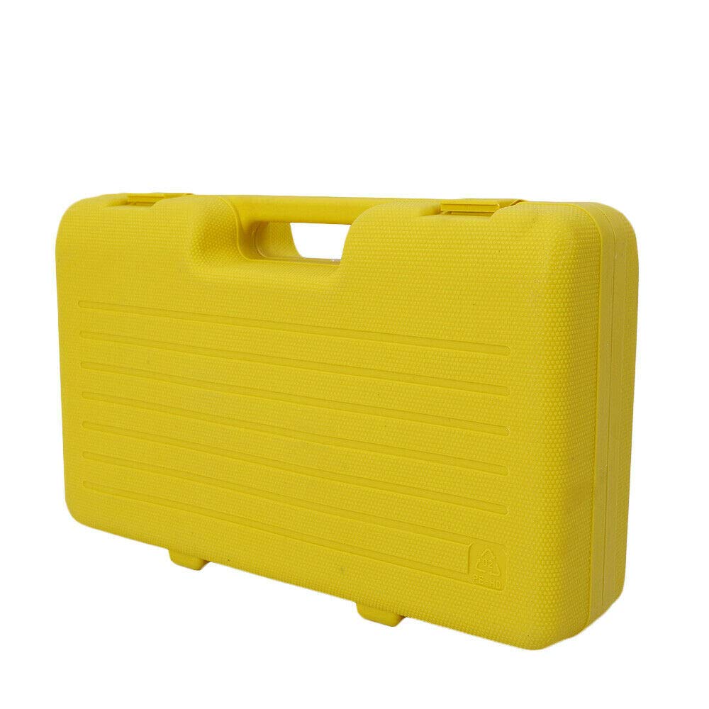 Poinçonneur hydraulique pour tôle avec 6 tailles de perforation (Ø 22 mm, 27,5 mm, 34 mm, 43 mm, 49 mm, 60.8 mm) en Métal Jaune