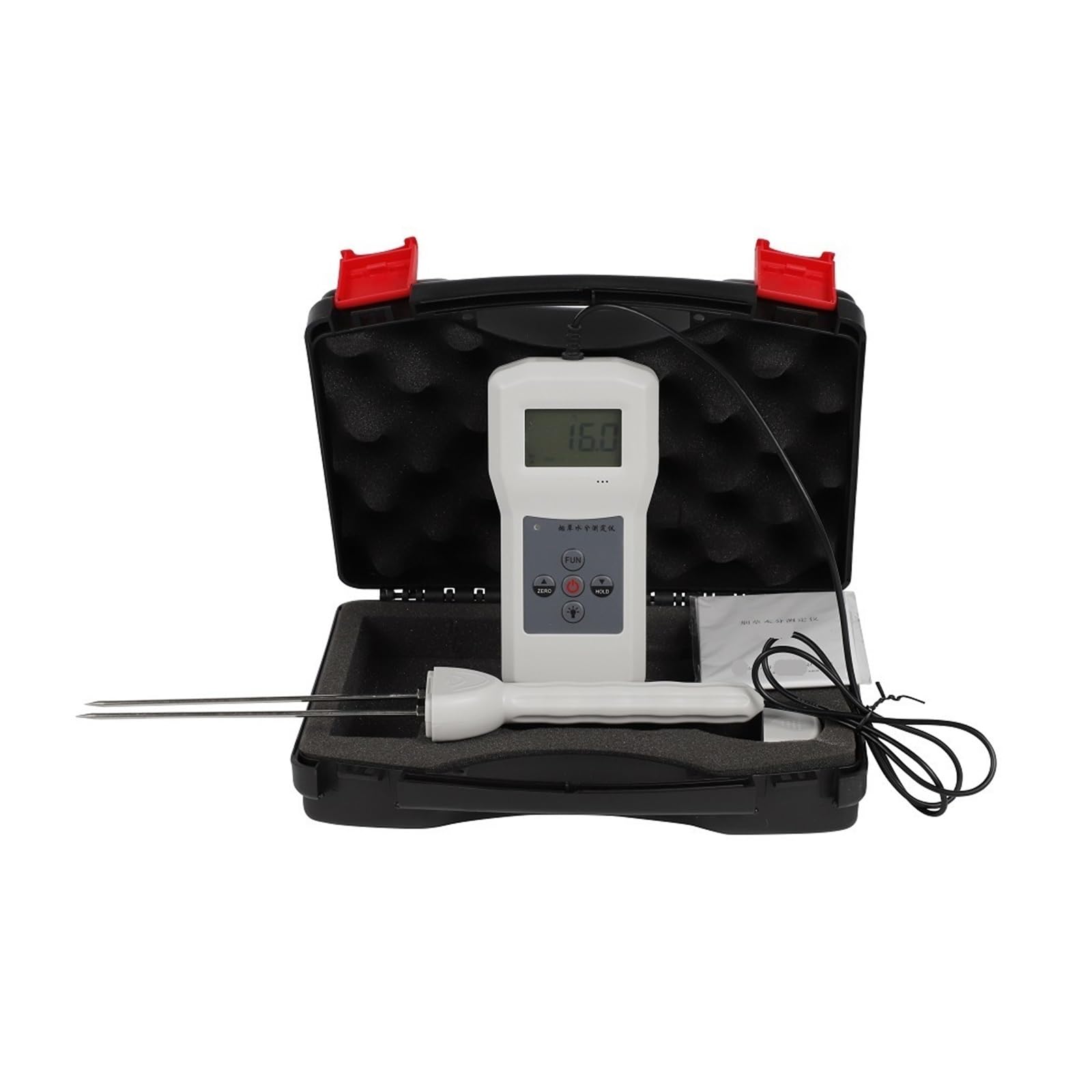 Misuratore di umidità, Analizzatore di umidità del tè con display LCD dall'8% al 40% Tester del contenuto di umidità del tè