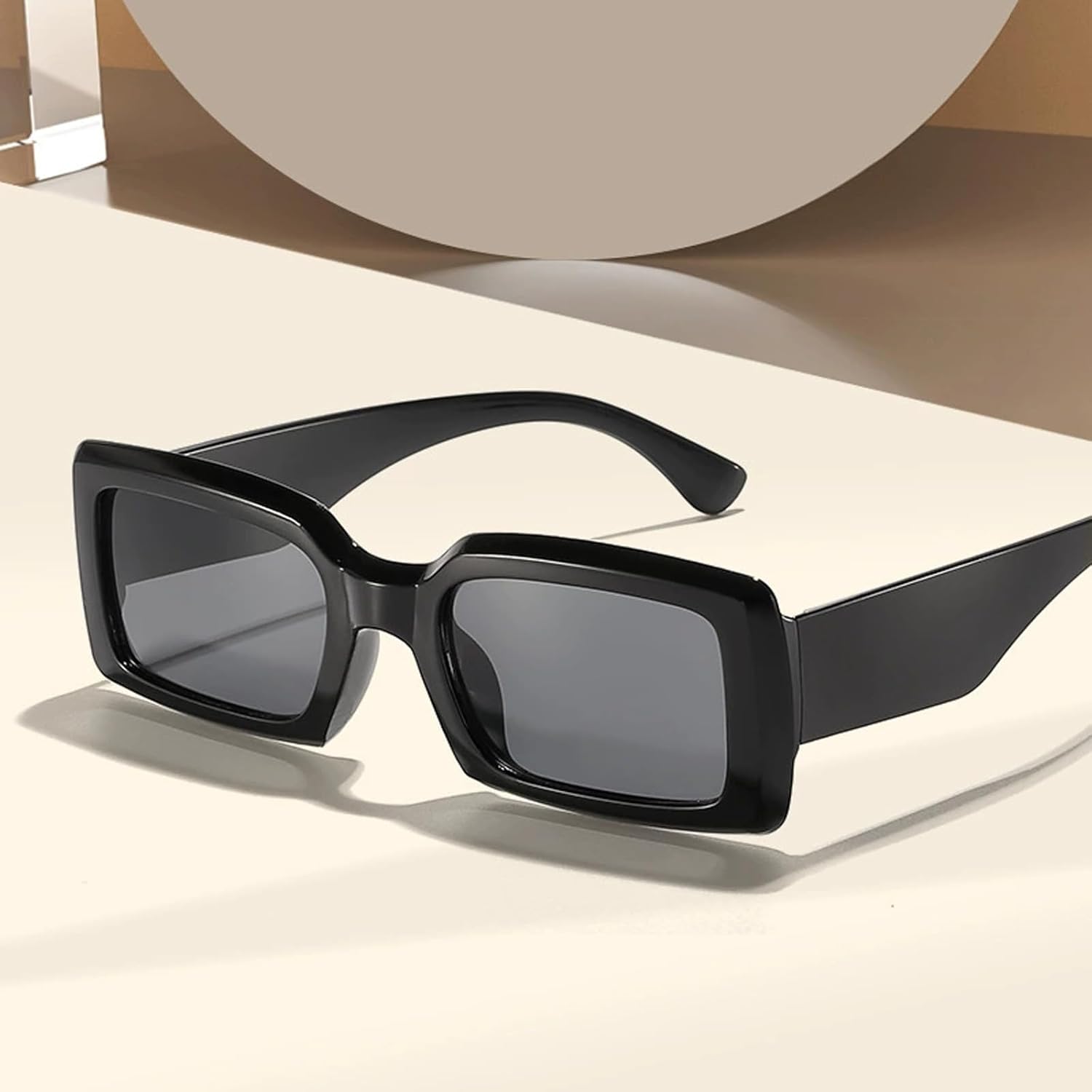 Retro Trendy Rectangle Sunglasses for Women Men UV400 Protection Trendy Style Classic Sunglasses 6Pcs - Image 6