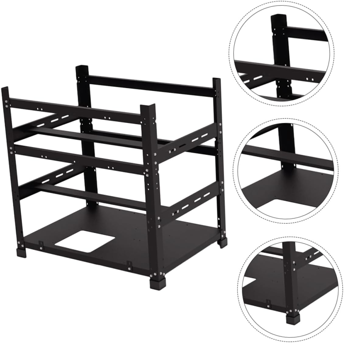 Mikikit 1set Gpu Graphics Cards Rack Frame Open Design for Easy Installation and Layout for Gaming and Mining Setups