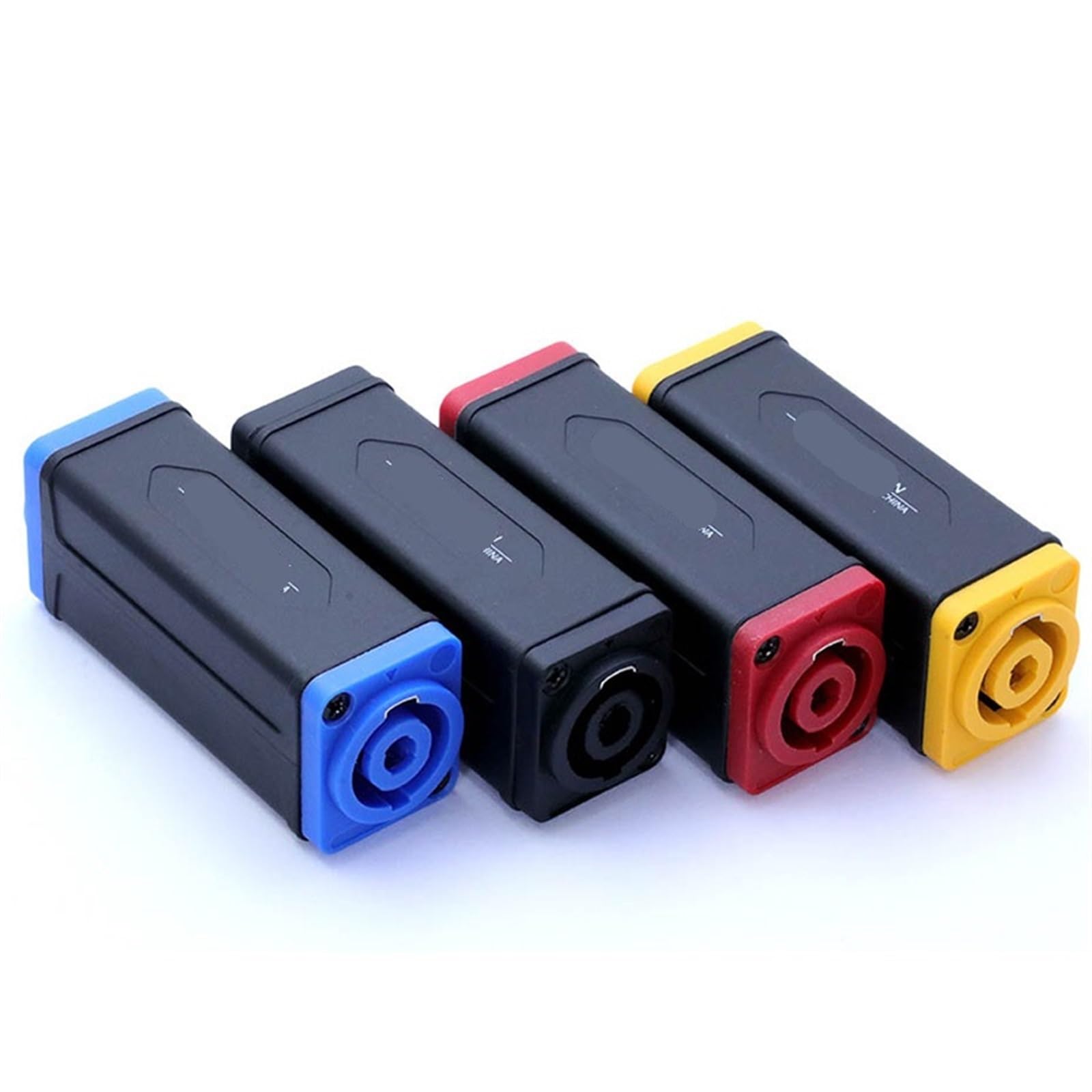 Conector de altavoz de 4 pines hembra acoplador de audio en color rojo pack de 10 unidades