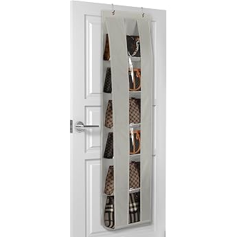 Lirex Handbag Storage Scarf Storage Bags Wardrobe Bag Hanger Bag Storage Bag Storage Door Grey