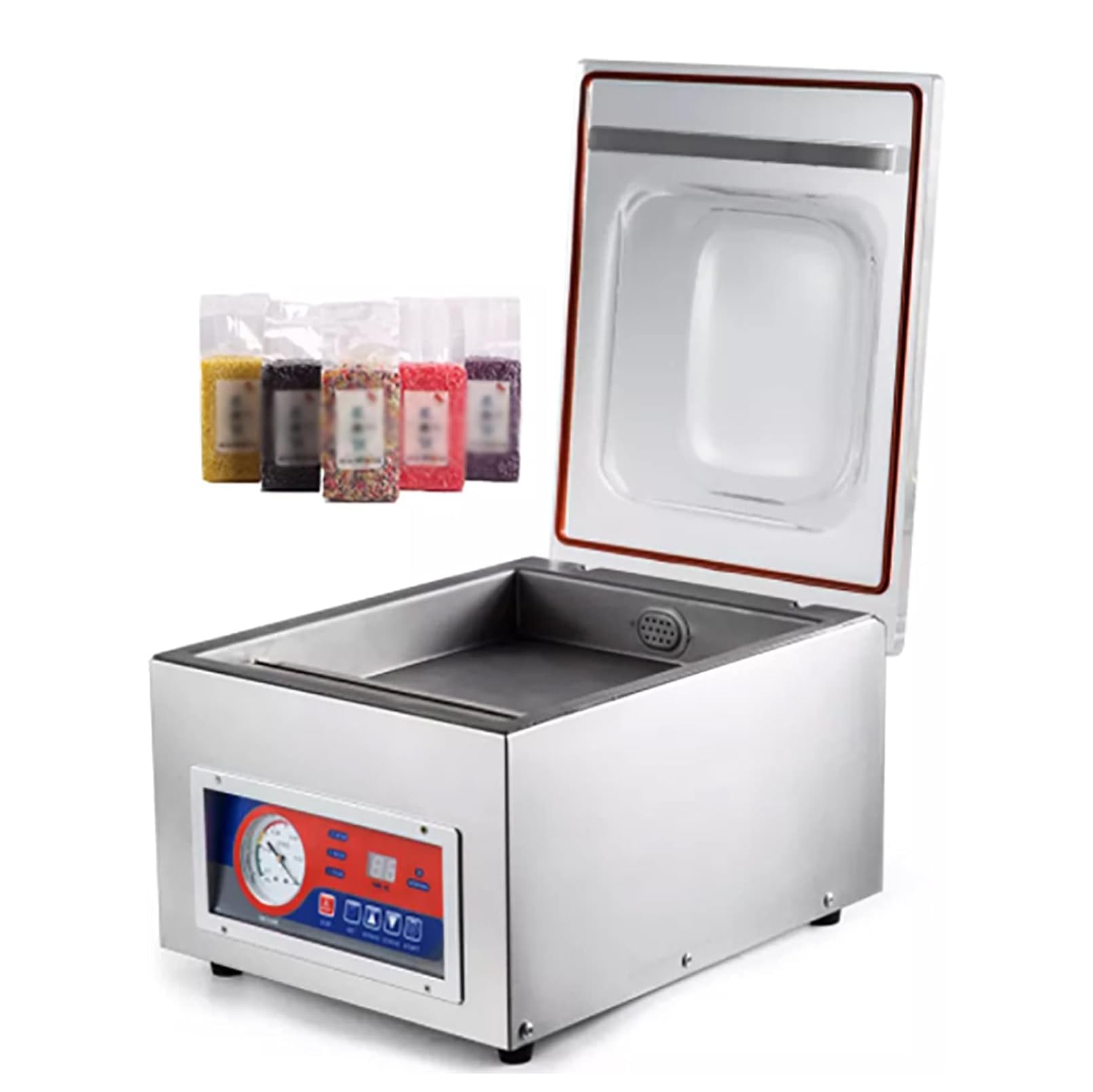 asdchZen Chamber Vac Pack Machine, Commercial Kitchen Food Chamber Vacuum Sealer, Sealing Size: 255X 8Mm/Packaging Capacity: 1~4Pcs/Min, For Home/Restaurant