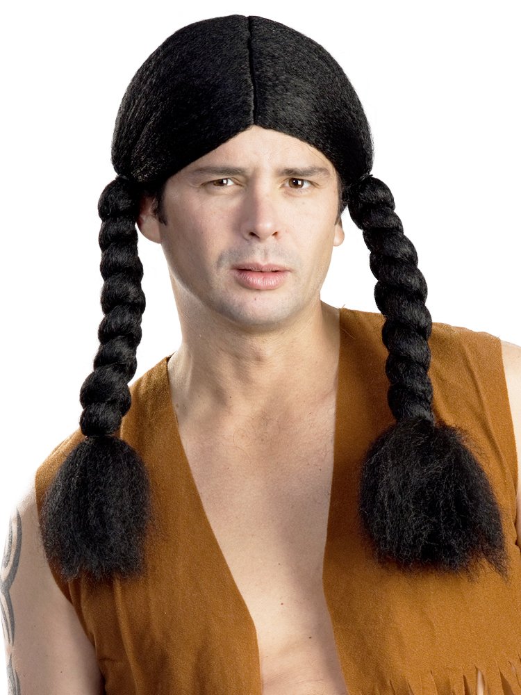 Enigma WigsMen's Indian Style, Black, One size