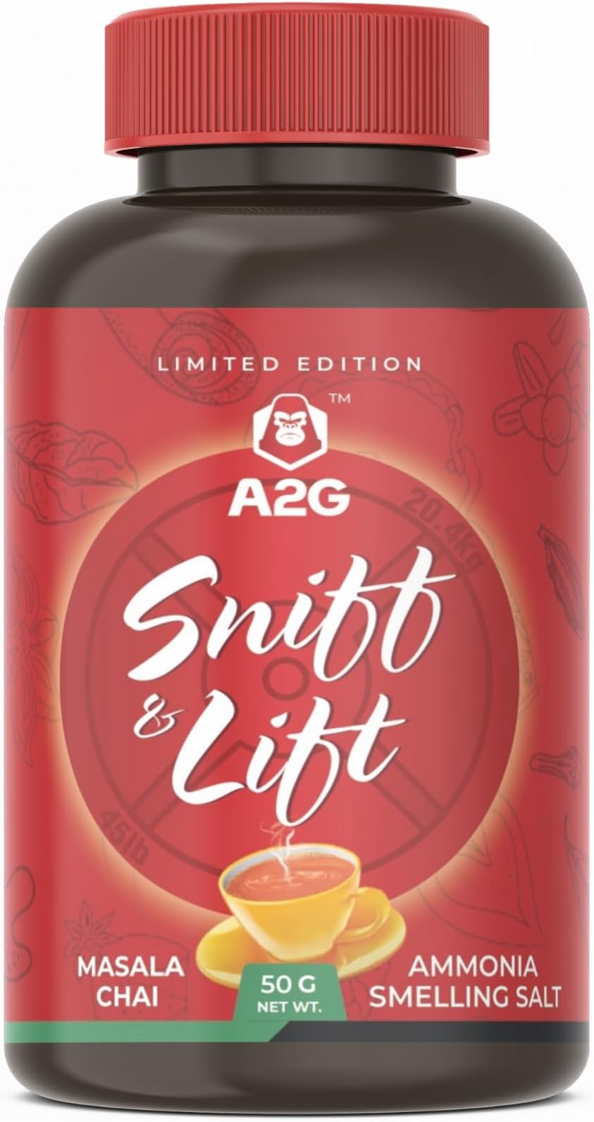 Sniff & Lift Ammonia Smelling Salt | For Advance Powerlifters | Limited Edition : Spice Elixir (Powder, Pack of 1)