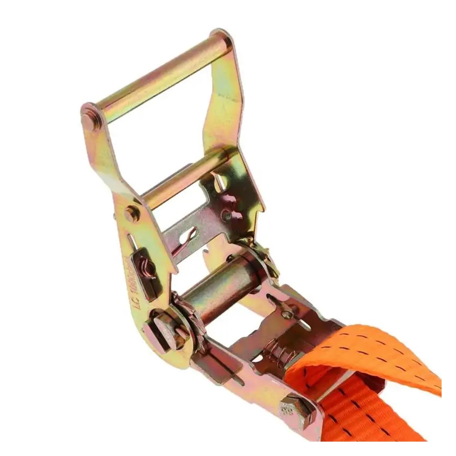 Correas de trinquete, correas de amarre de trinquete 2 piezas 5 m * 38 mm Correa de amarre resistente con hebilla de metal Correa de carga ajustable Correa de amarre de carga de equipaje for trinquete