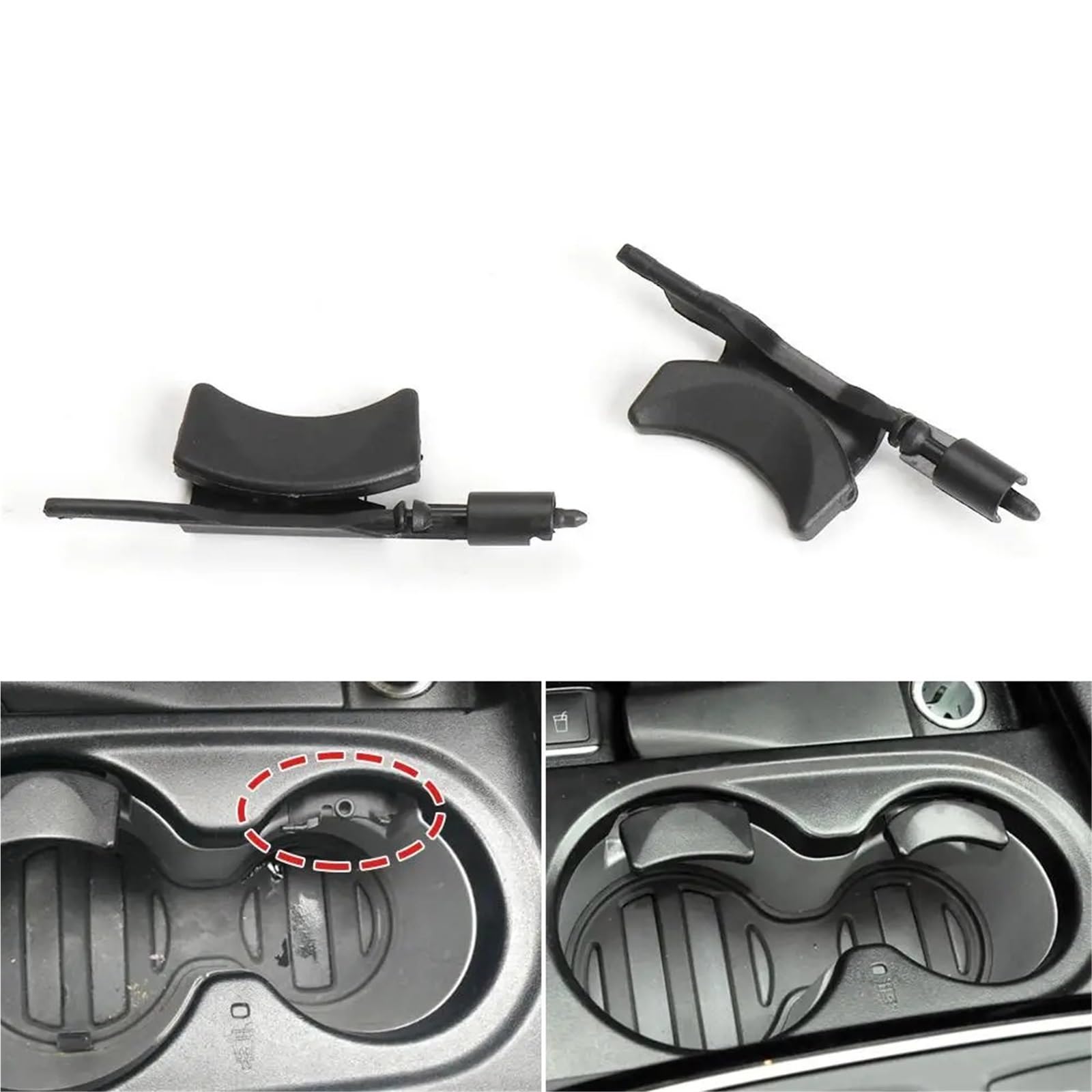 Konsola Środkowa Uchwyt na kubek z wodą na konsolę środkową samochodu, klamra, pasuje do Mercedesa, ML, GL, GLS, GLE, klasy W166, W292 1666806402(Left)