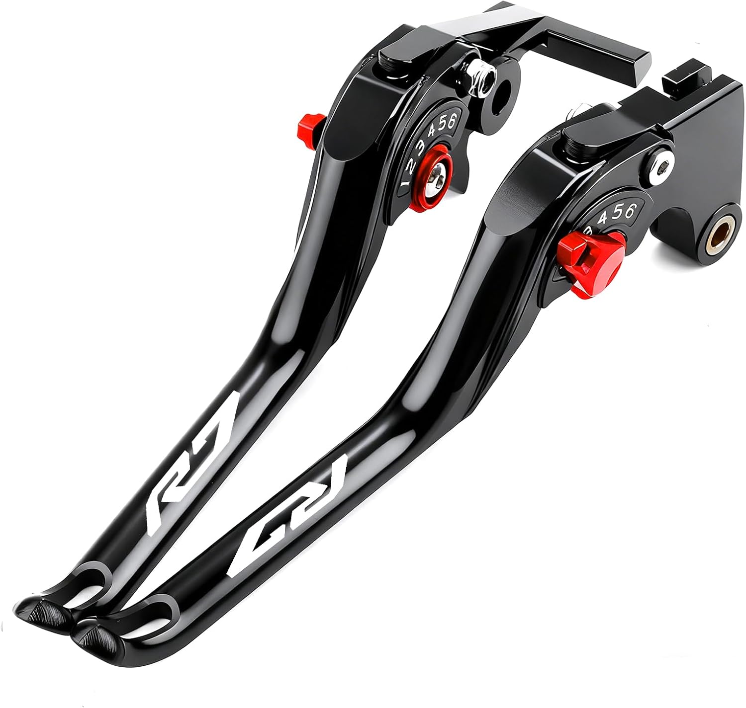 Compatible with YZF R7 YZF-R7 2021 2022 2023 2024 2025 CNC Motocycle Clutch Brake Levers Integrated Effort-Saving Adjustable Brake and Clutch Levers Accessories (Red)