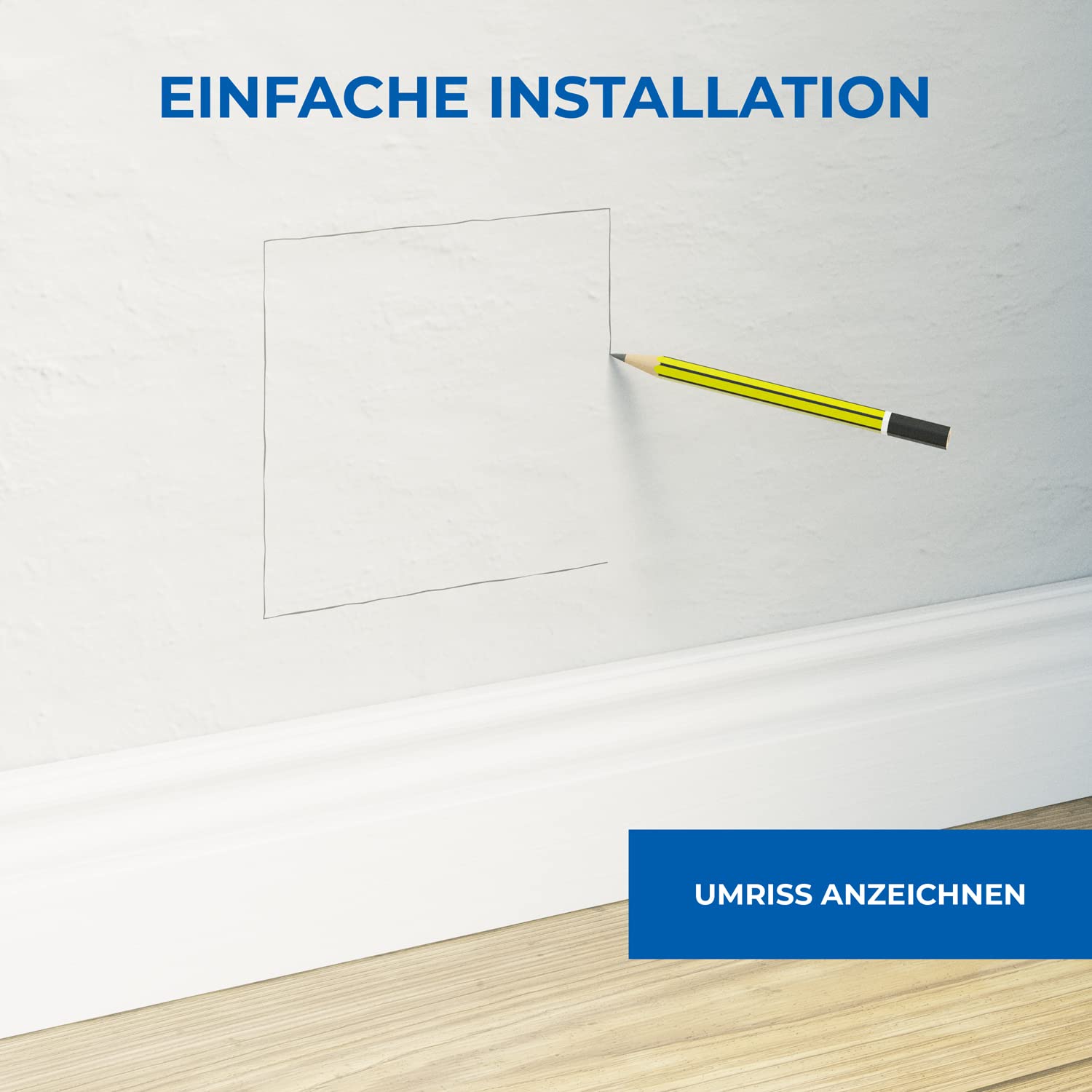 deleyCON Einbaurahmen für Multimedia Wanddosen Wandplatte Einfache und Schnelle Installation Robuste und Haltbare Ausführung