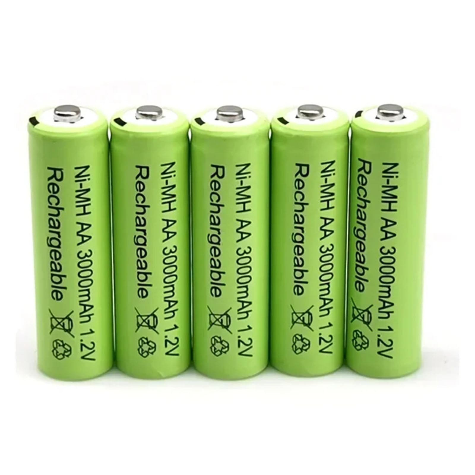 1.2 V AA 3000 MAh NiMH 1.2 V Batterie Ricaricabili Batteria Verde Lampada Solare Da Giardino Torcia Elettrica Lampada Lanterna Torcia(50PCS Battery)