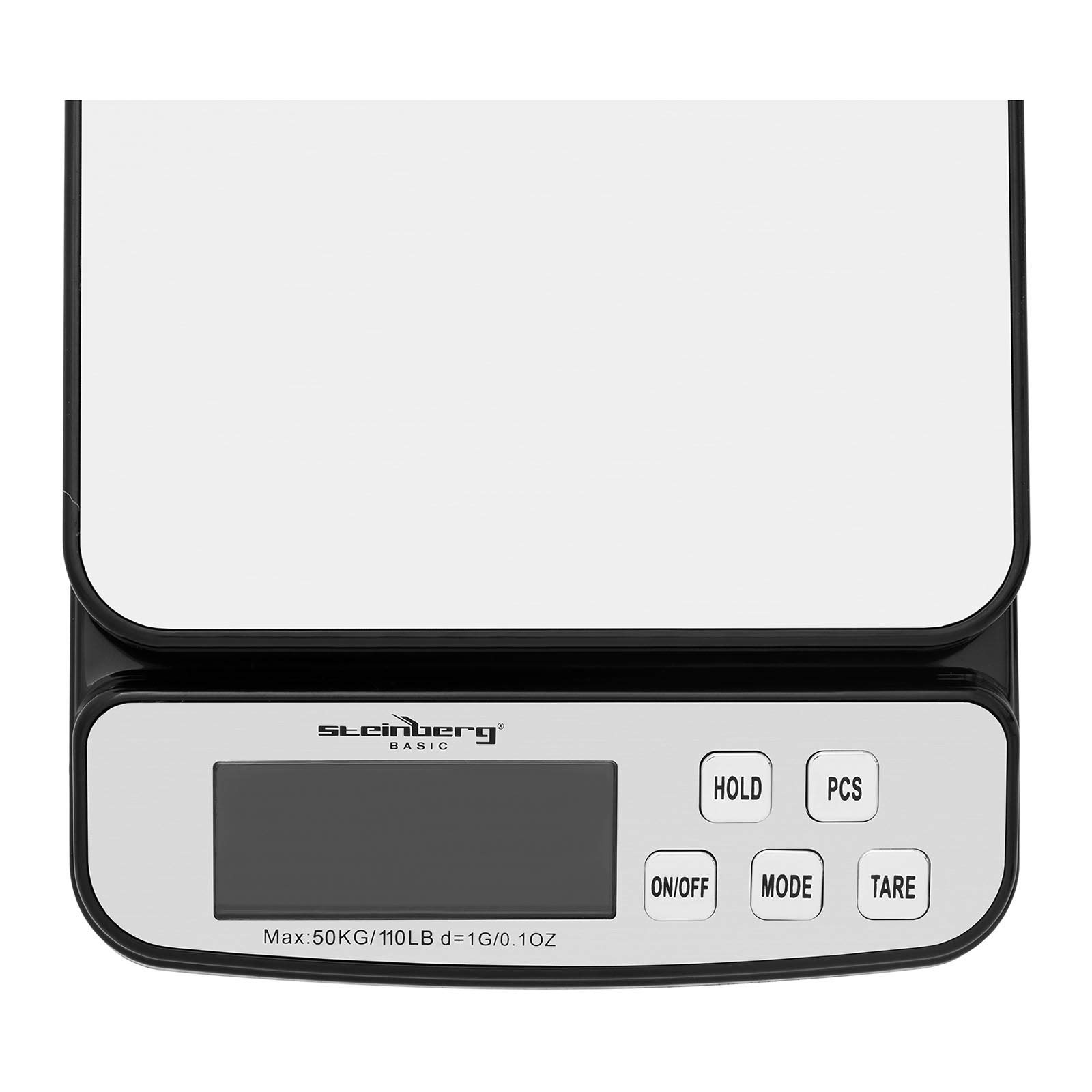 Steinberg Systems Balanza Pesacartas Digital Báscula Para Correo SBS-PT-50000 (Superficie: 198 x 180 mm, Pesaje: 5 g - 50 kg, Precisión: 1 g)