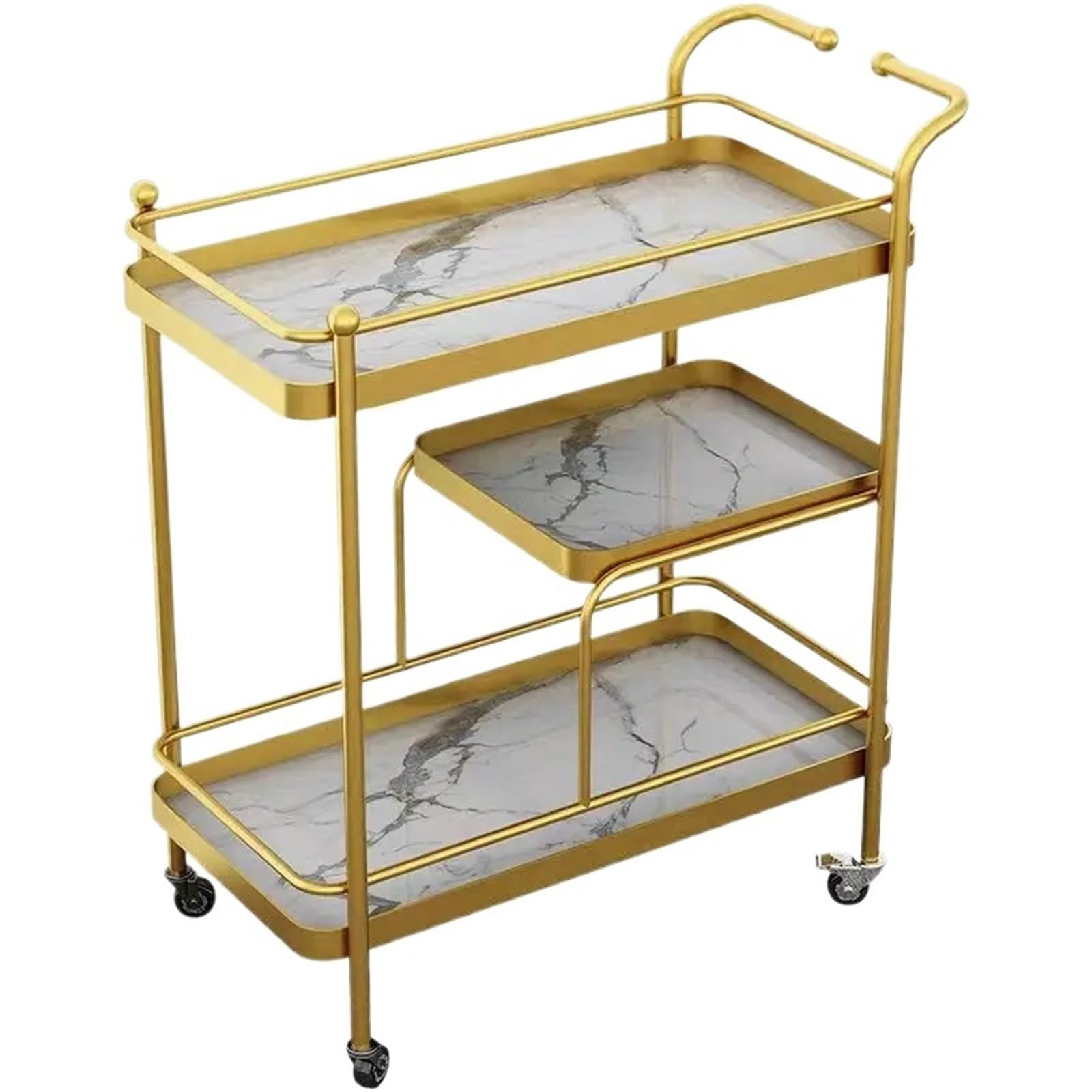Carrello di servizio per ristoranti e hotel, carrello multiuso per servizio di cibo e bevande, ideale per la pulizia di bar e karaoke