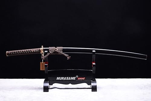 Miniatura 6 de MURASAME Katana Espada Real 41 pulgadas L6 Acero Arcilla Templado Bonito Hamon Muy Afilado Parte Superior Hecho A Mano
