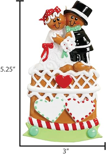 Miniatura 7 de Adornos de boda personalizados, adorno de palomas de amor, adornos de señor señora 2022, adorno de boda de nuestra primera Navidad 2022, adorno de