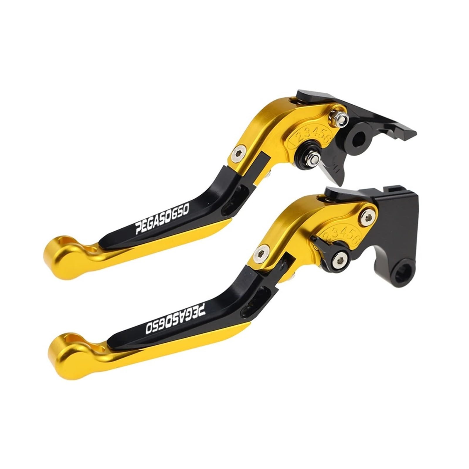 Yxbswbjd 34 Aluminum Alloy Folding Brake Lever For Pegaso650 Motorcycle Folding Extendable Brake Clutch Levers(34)