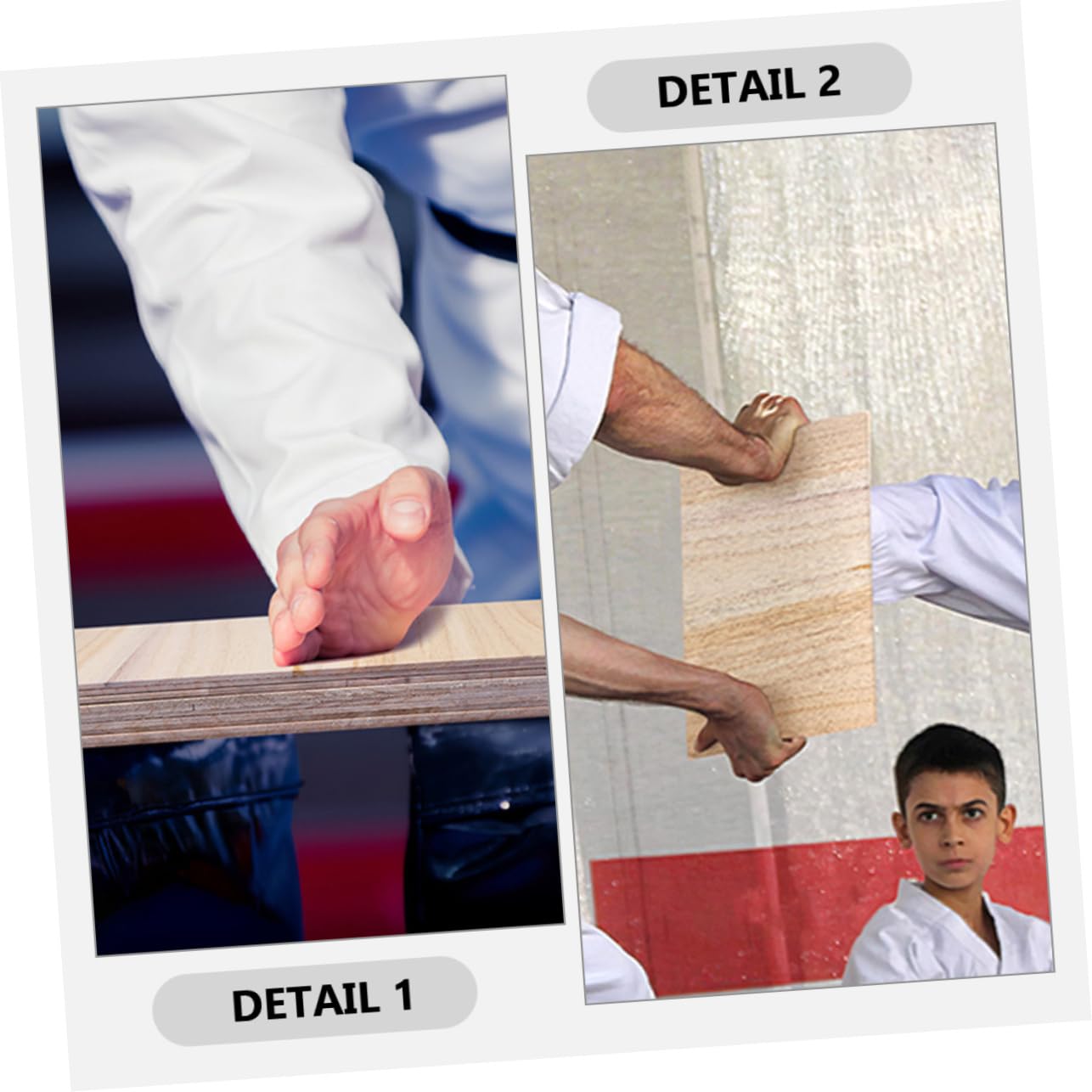 Yardwe 12 Tavoletta in Legno per Taekwondo Tavola da Rottura per Principianti e Professionisti Spessore 0,3cm per Allenamento Indoor e Performance Palco