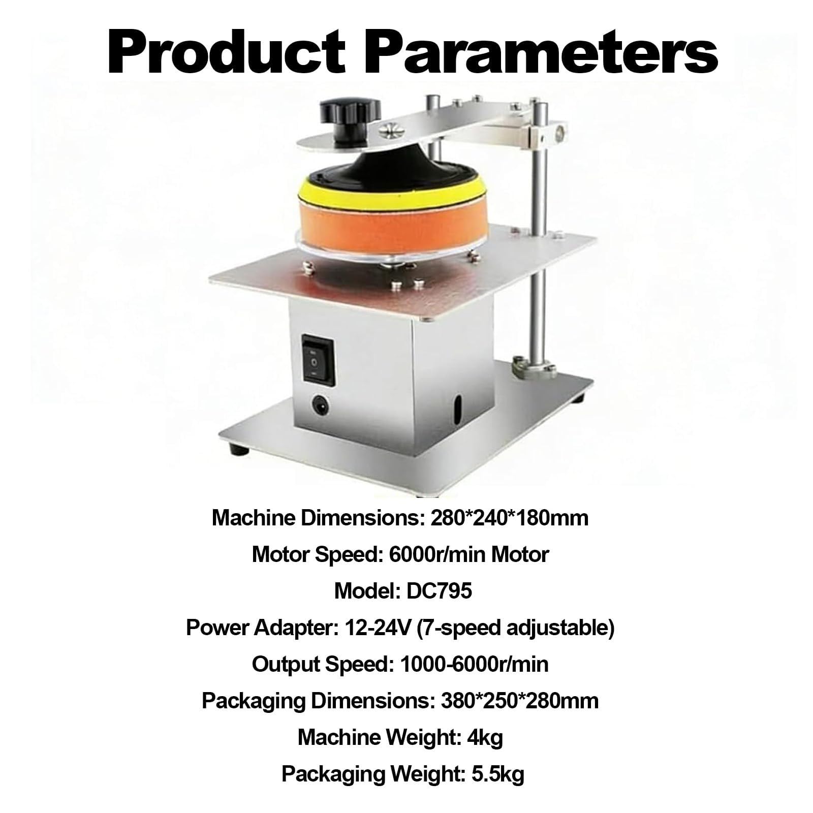 Macchina lucidatrice per Dischi per Il restauro di CD, Dvd e VCD, apparecchiatura di rettifica semiautomatica da 200 W con velocità variabile, Strumento di Recupero Dati.