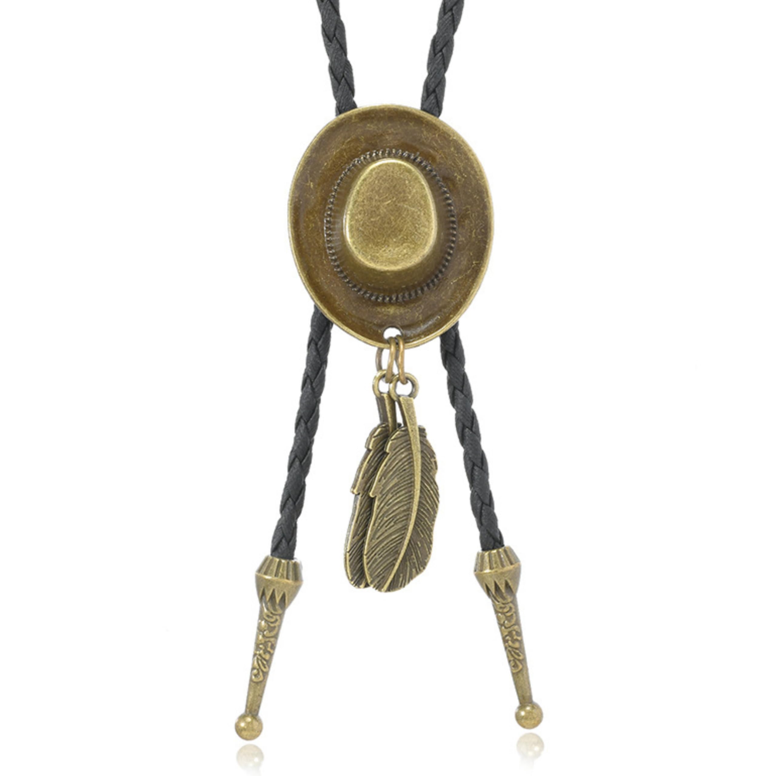 Western Cowboy Bolo tie for Men Women Gold Silver Death Skull Moth Cross Bolo Tie Christmas Deer Rooster Wolf Necktie Gift