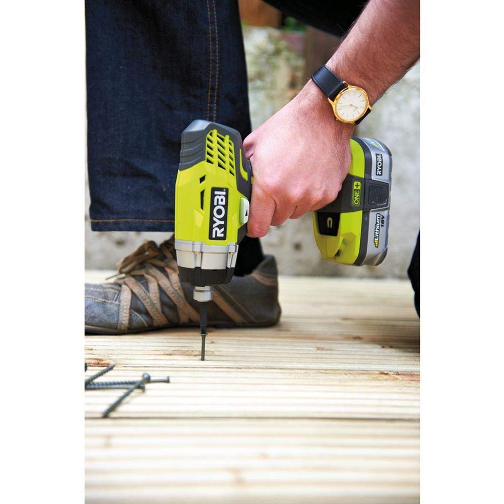 Ryobi RID1801M Avvitatore ad Implusi a Batteria 18V ONE+, Batteria non Inclusa, per Serrare e Rimuovere gli Elementi di Fissaggio, con Luce LED Inclusa