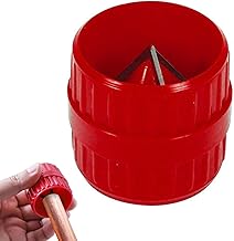 2 in 1 Internal and External Deburring Tool for Pipes in PVC PP PE Copper Pipes Chamfering Tools Universal Efficient for 5-38 mm Tube Red 1 Piece