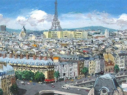 Amazon.co.jp: 斉藤要『パリ(F6号)』油彩画 風景画 フランス