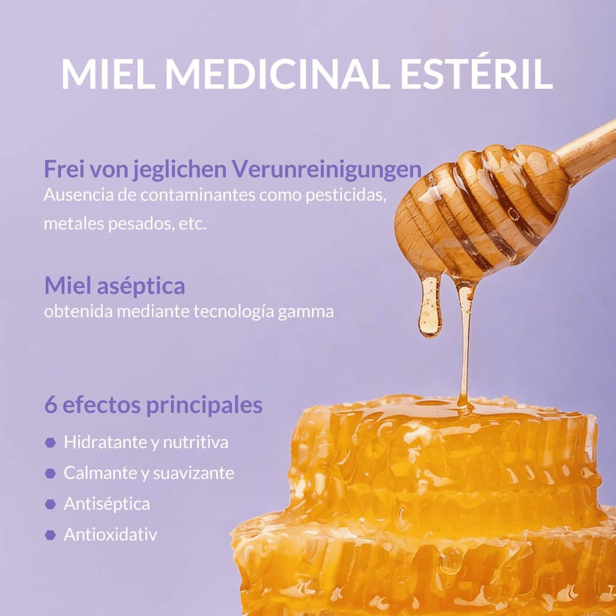 Bee Nature - 2 en 1 Gel de Ducha Suave para Bebé - Hidratante y Sin Lágrimas - Alivia el Eczema - Miel Médica Estéril Segura - Certificado Orgánico - 99% Natural - 500ml