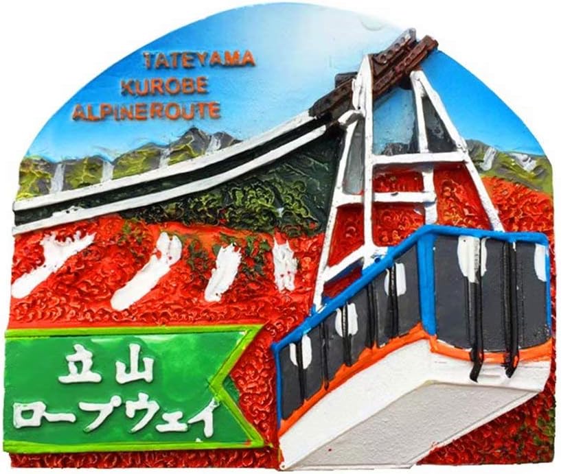 Tateyama Toyama Prefecture Japan 3D Fridge Magnet Crafts Souvenir Resin Refrigerator Magnets Collection Travel Gift