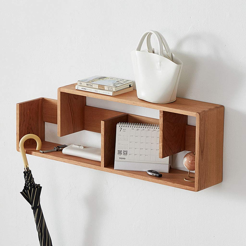 Colgante Horizontal Y Vertical,Madera Maciza Importada, Adecuado para Estudio, Gabinete para Colgar en la Pared, Estante para Vino, Estante de Almacenamiento para Sala de Estar