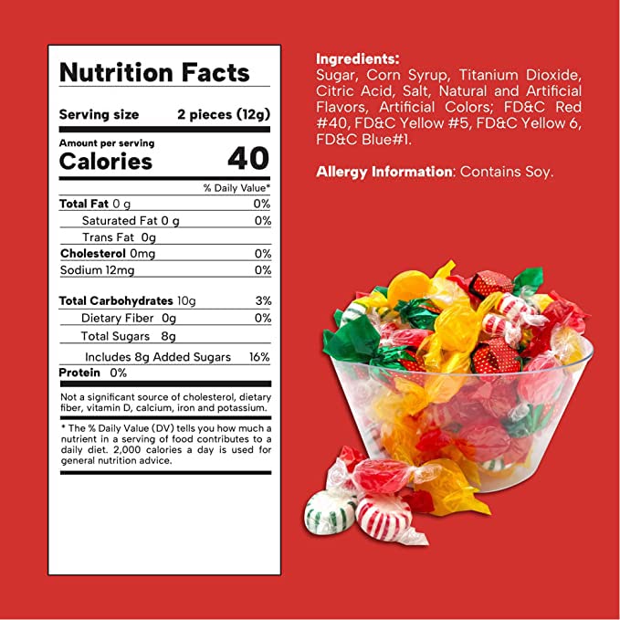 Miniatura 7 de LaetaFood Surtido de dulces duros americanos antiguos, envueltos individualmente (bolsa de 1 libra)