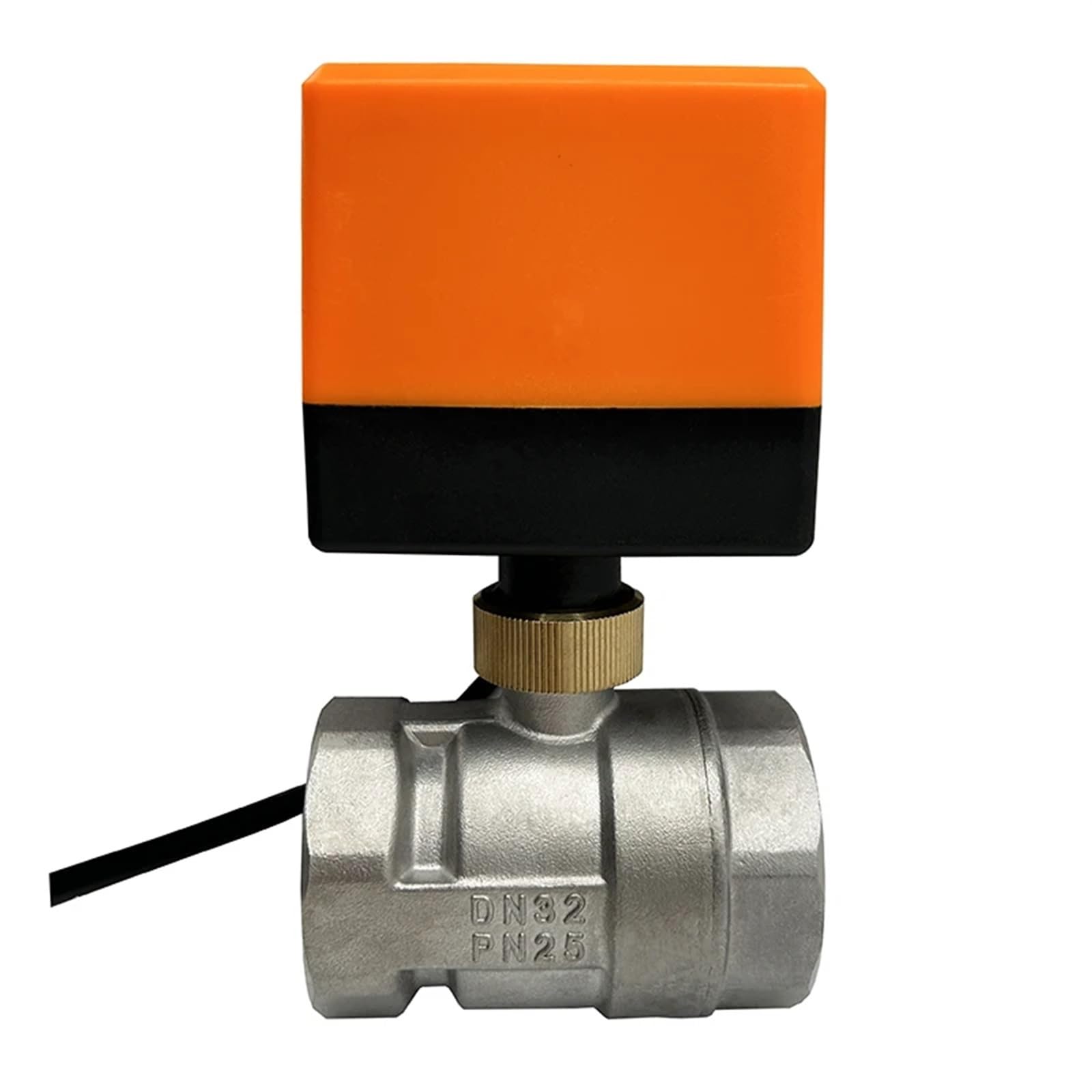 Válvula de Bola motorizada Acero Inoxidable 2 vías, 1/2 ", 3/4", 1, 1-1/4", 2", 220v, 12v, 24v, 3 Cables, Controles, válvula eléctrica for Agua(24VAC-CR02,DN25)