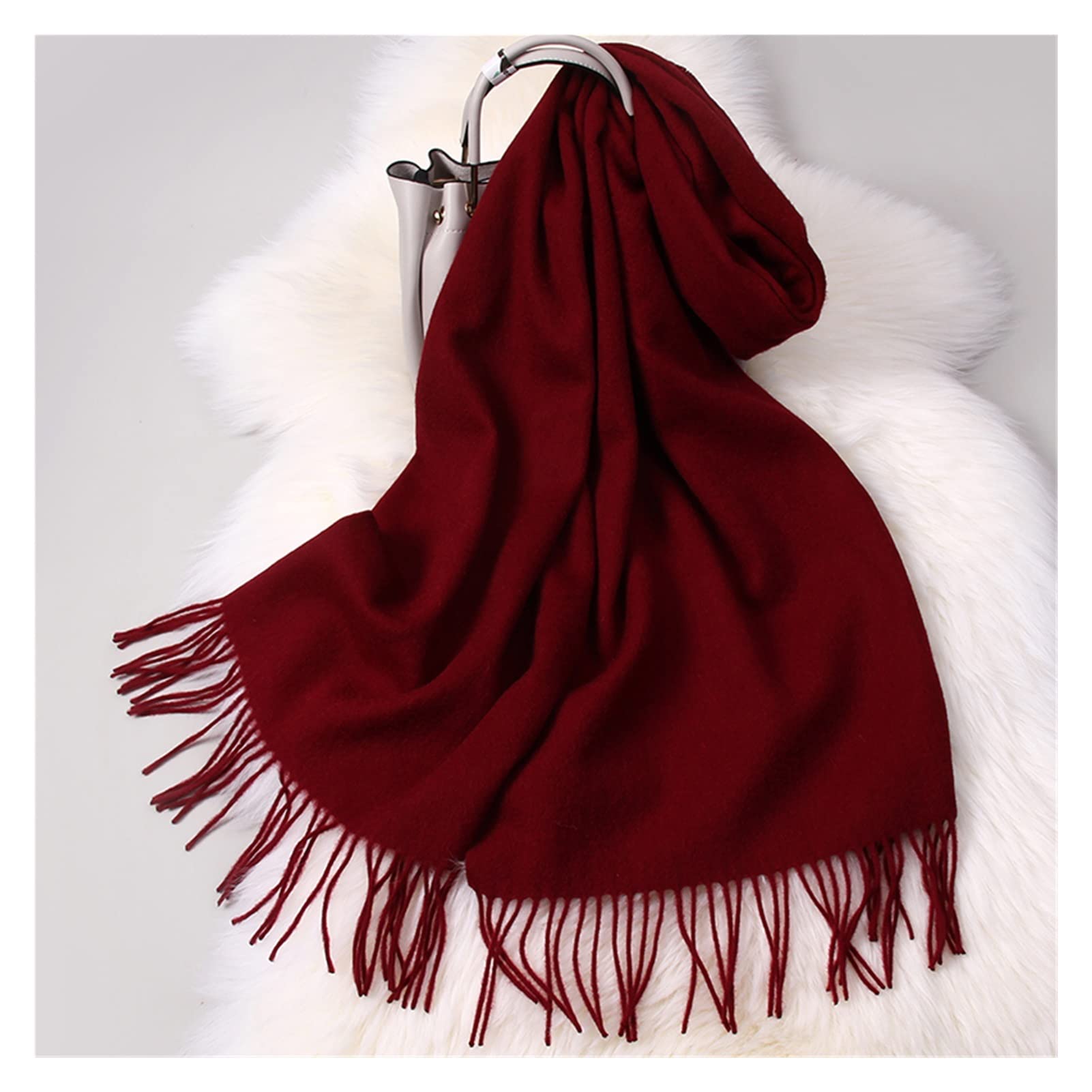 Foulard Donna Donne Sciarpa Invernale Cashmere Feeling Pashmina Scialle Involucri Morbidi Coperta Calda Sciarpe For Le Donne Sciarpa Con Sciarpe Nappa For Signore Sciarpa Unisex