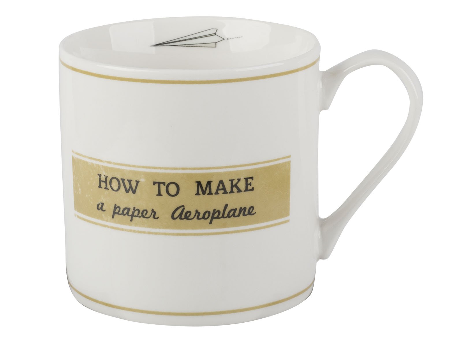 Creative Tops 'How To Make A Paper Aeroplane' Fine China Mug
