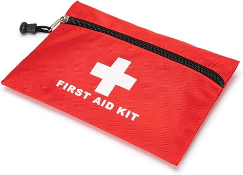 Miniatura 3 de Bolsa de primeros auxilios roja vacía para primeros auxilios, bolsa de primeros auxilios vacía impermeable, pequeña mini para botiquines de primeros