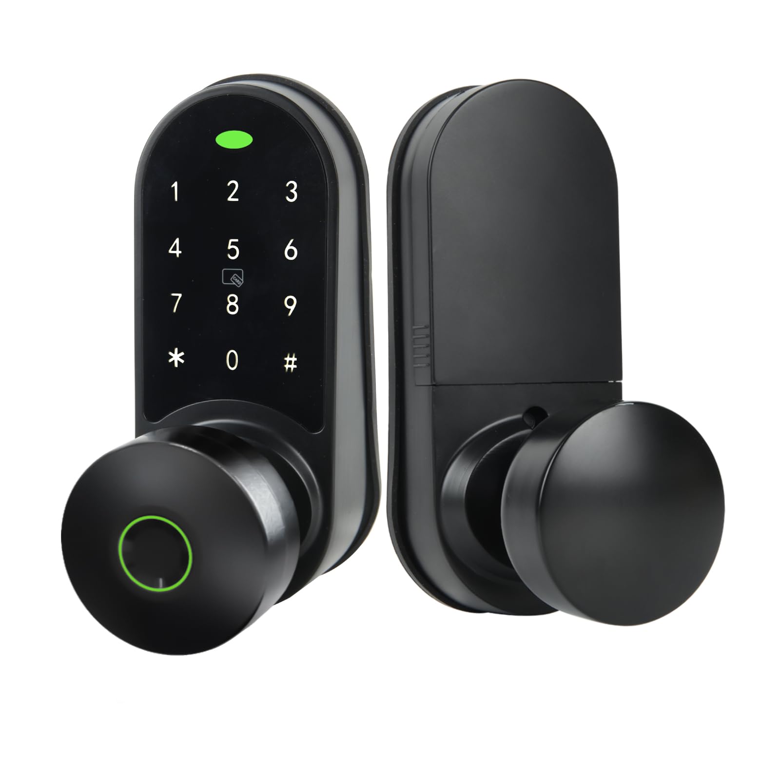 Pomo de puerta de entrada sin llave, cerradura de puerta con teclado electrónico, cerradura de puerta con teclado