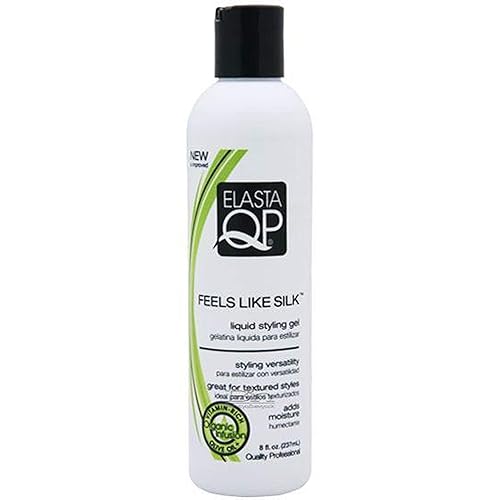 Elasta QP Se siente como gel de control de peinado de seda gel domador para cabello texturizado natural acondiciona e hidrata restaura la suavidad y