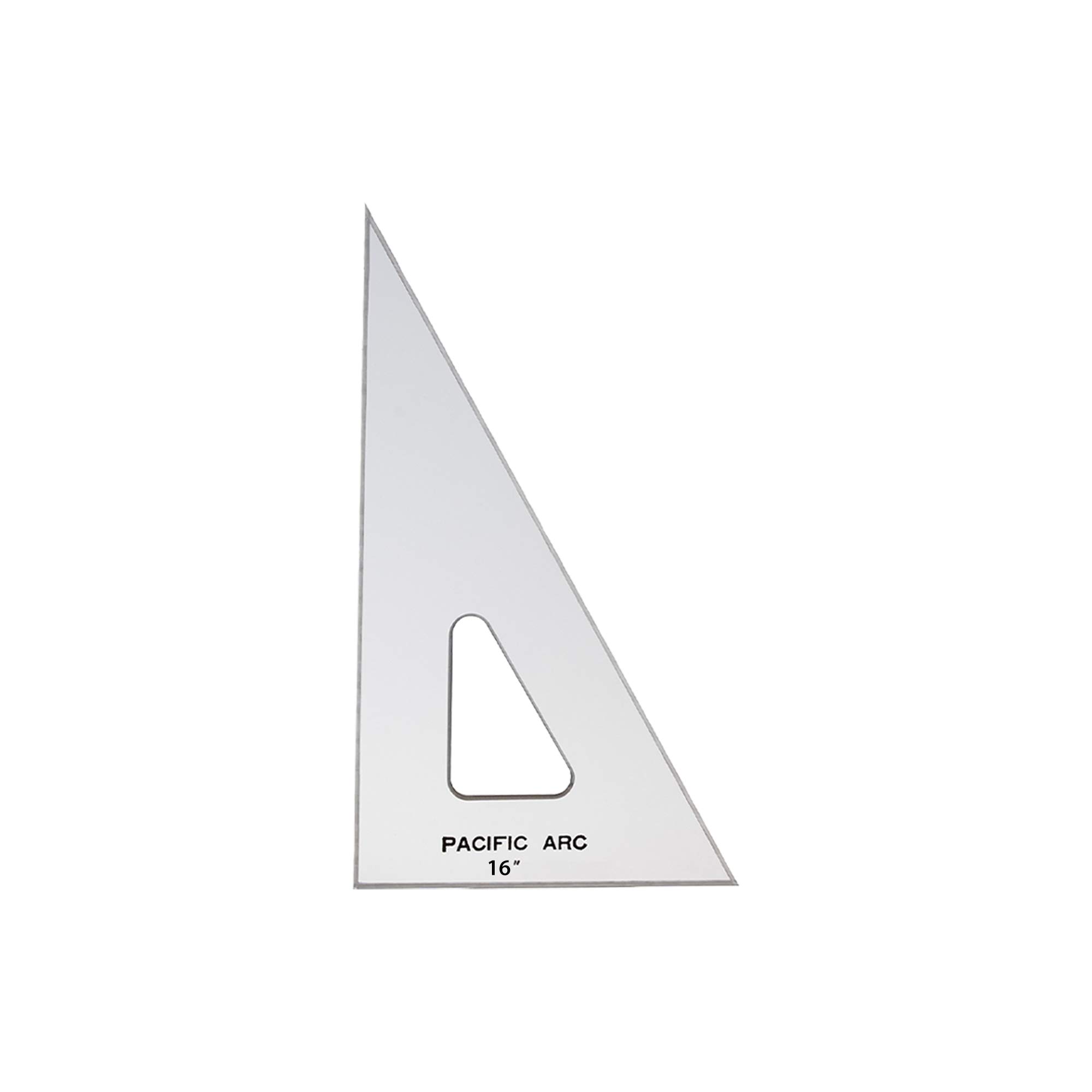 Pacific Arc Drafting Triangle, 16-inch, 30/60/90 Degrees, w/Inking Edge, Topaz — image 1
