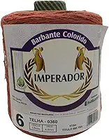 Barbante Colorido Imperador Fio 6 para Crochê e Tricô (TELHA)