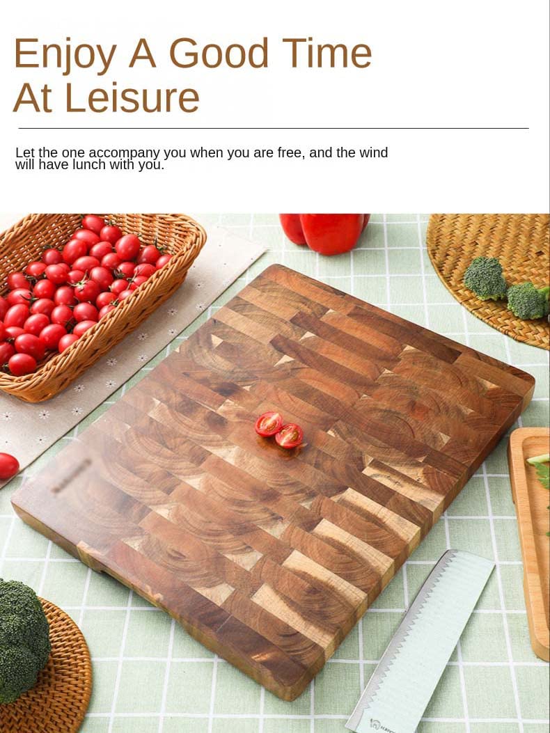 Tabla de Cortar Cocina,Tabla de cortar de madera profesional para cortar carne, cosas sólidas grandes para el hogar para la cocina