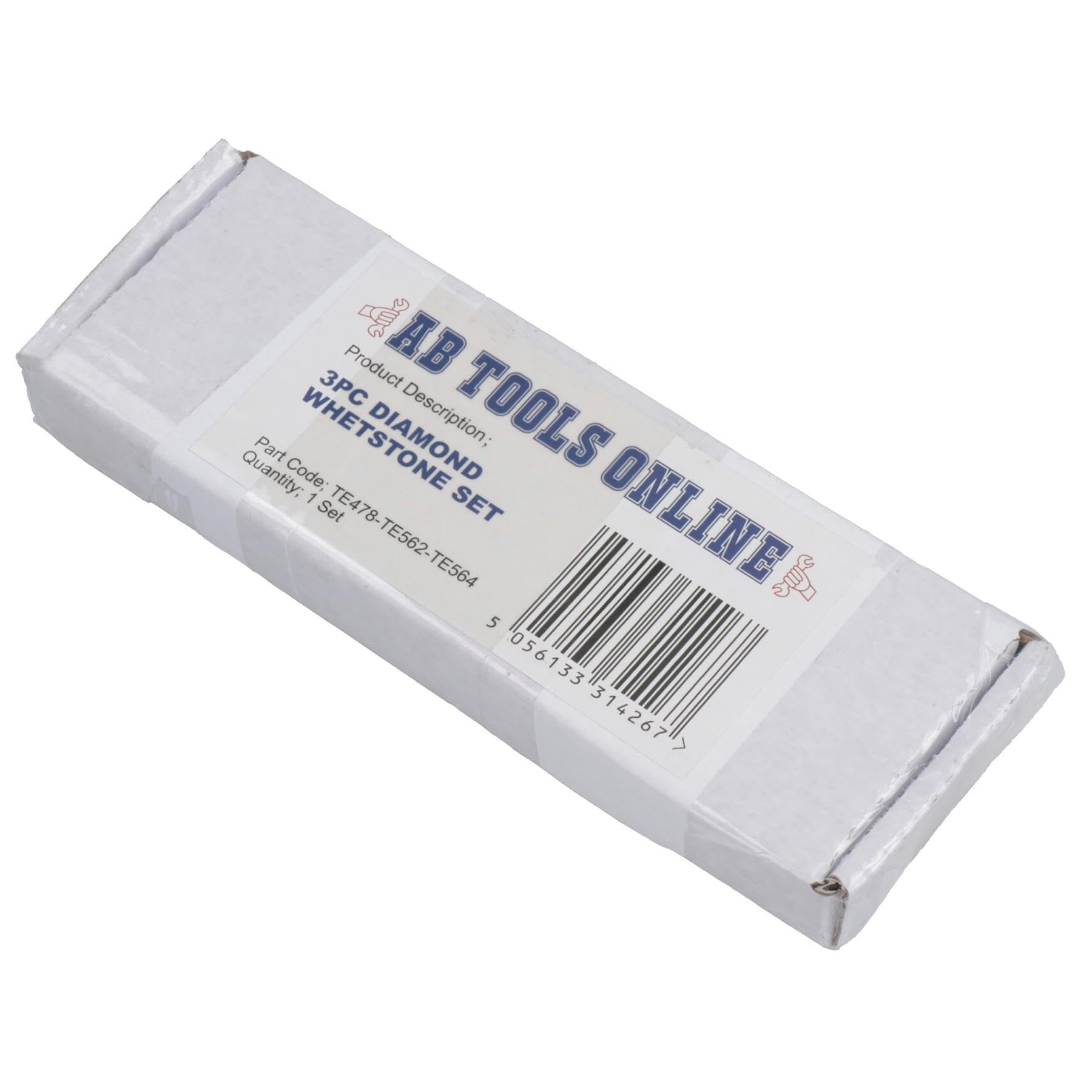 AB Tools 3pc Professional Diamond Sharpening Stone 6" Extra Fine/Fine/Coarse