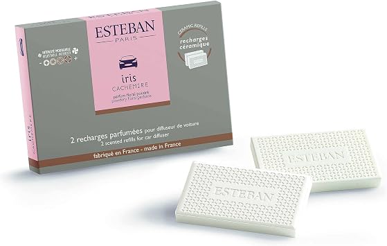 Esteban IRIS CACHEMIRE Pack of 2 Refills for Car Air Freshener
