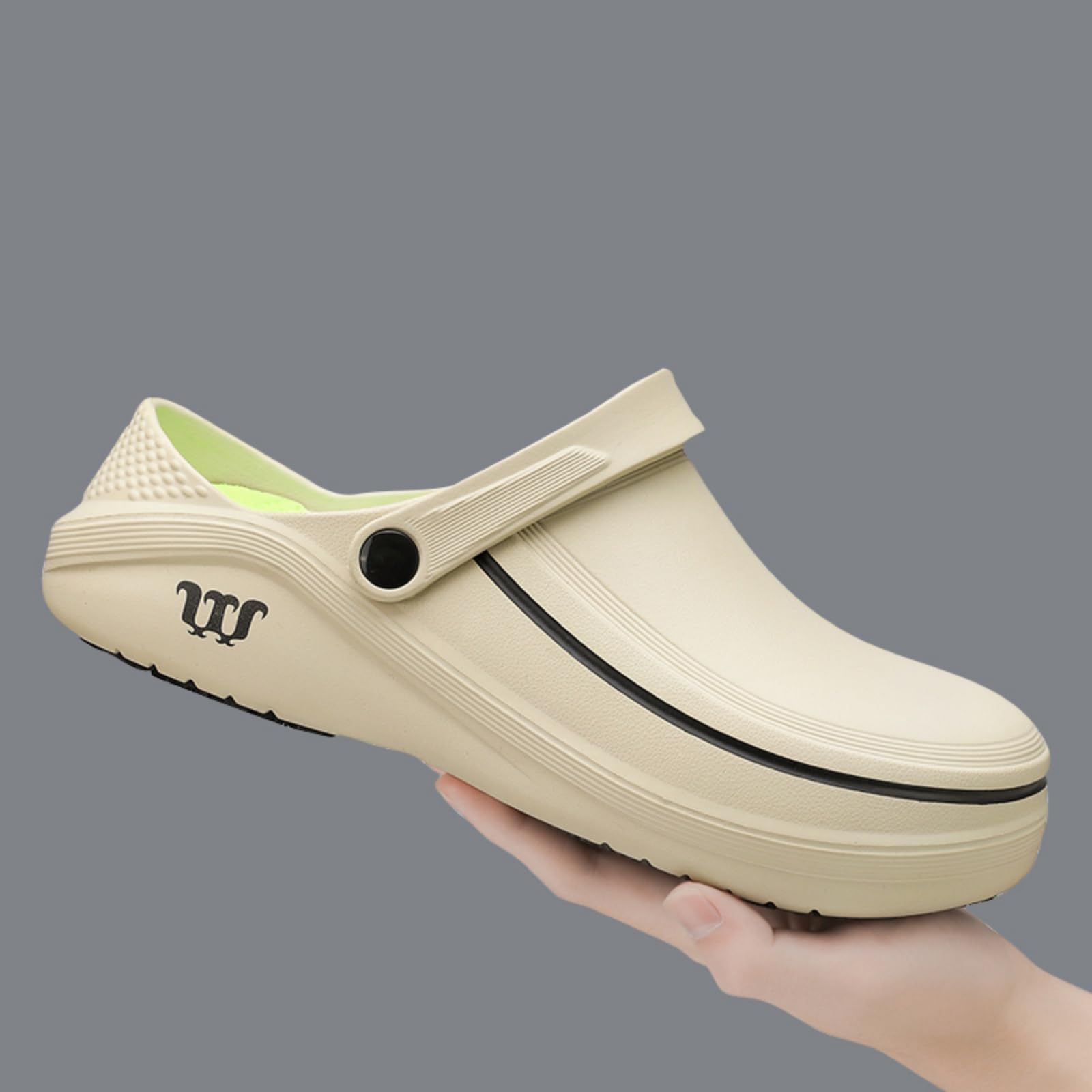 Zuecos de trabajo antideslizantes para hombre y mujer, zapatos de chef de jardín, ligeros, impermeables, para enfermera, cocina, restaurante, servicio de alimentos, zapatos de cocina