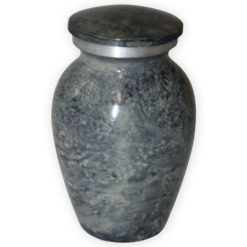Beautiful Life Urns Apollonia Grey Keepsake Urn for Ashes - Small Size - NOT Intended for Full Cremation Ash Quantity