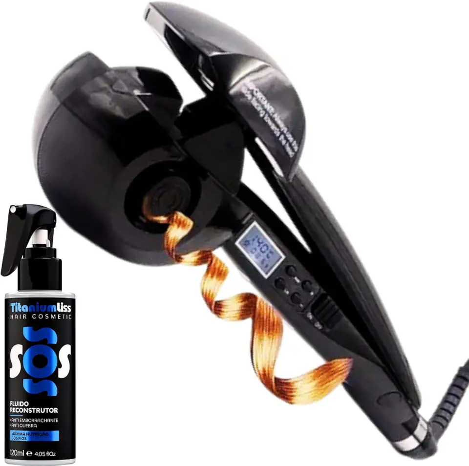 Modelador de Cachos Profissional Automático + Protetor Térmico Profissional
